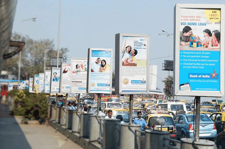 Pole Kiosk Advertisement